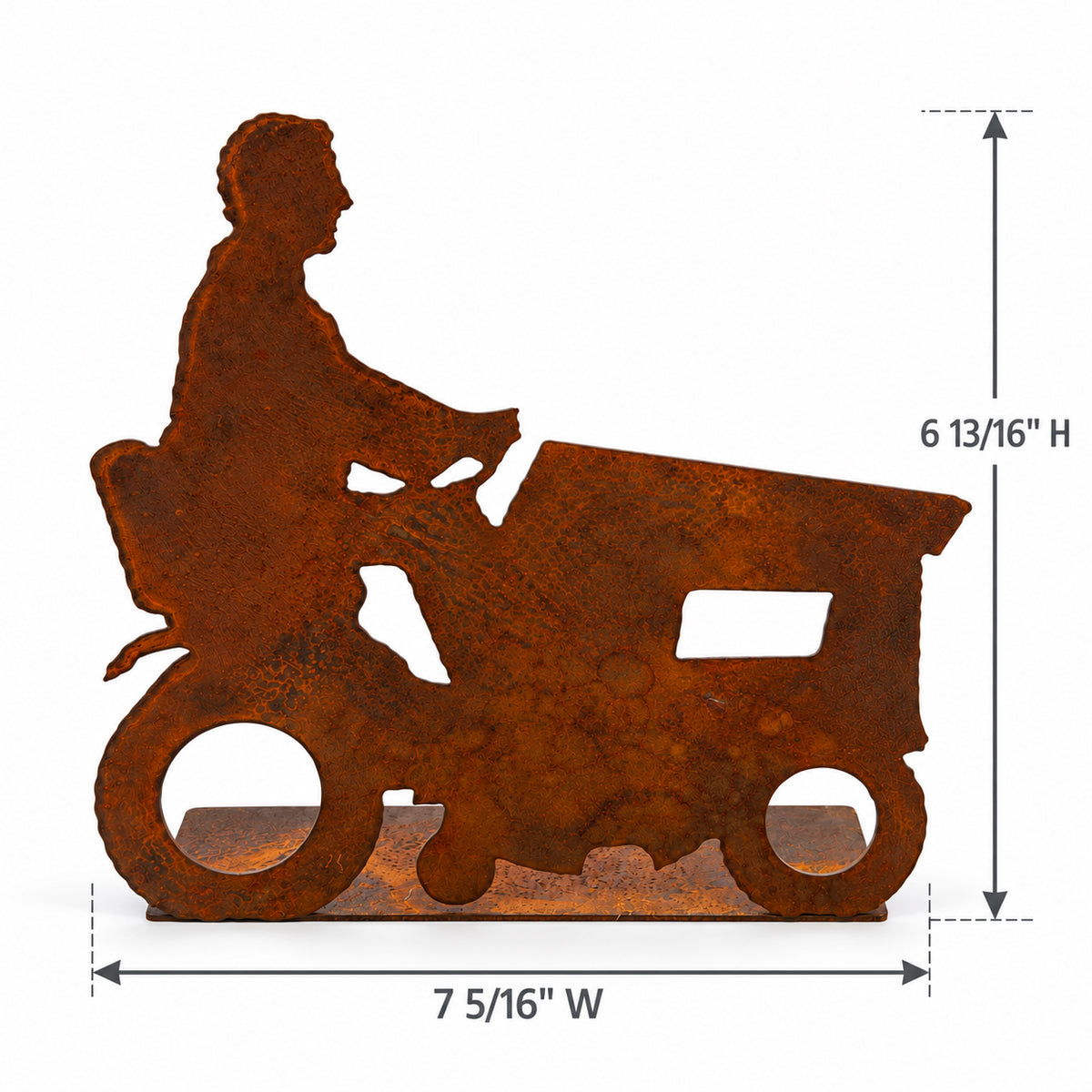 Rustic Metal Bobby Tractor Add-On for Cajun Nativity