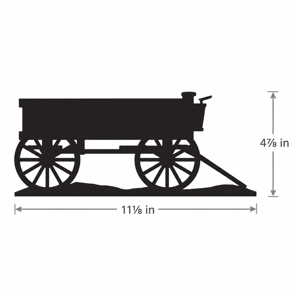 Rustic Metal Buckboard Wagon Add-On for Western & Southwestern Nativities