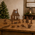 Rustic Metal Christmas Louisiana Cajun Nativity