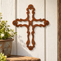 Rustic Metal Ornamental Wall Cross Two Sign