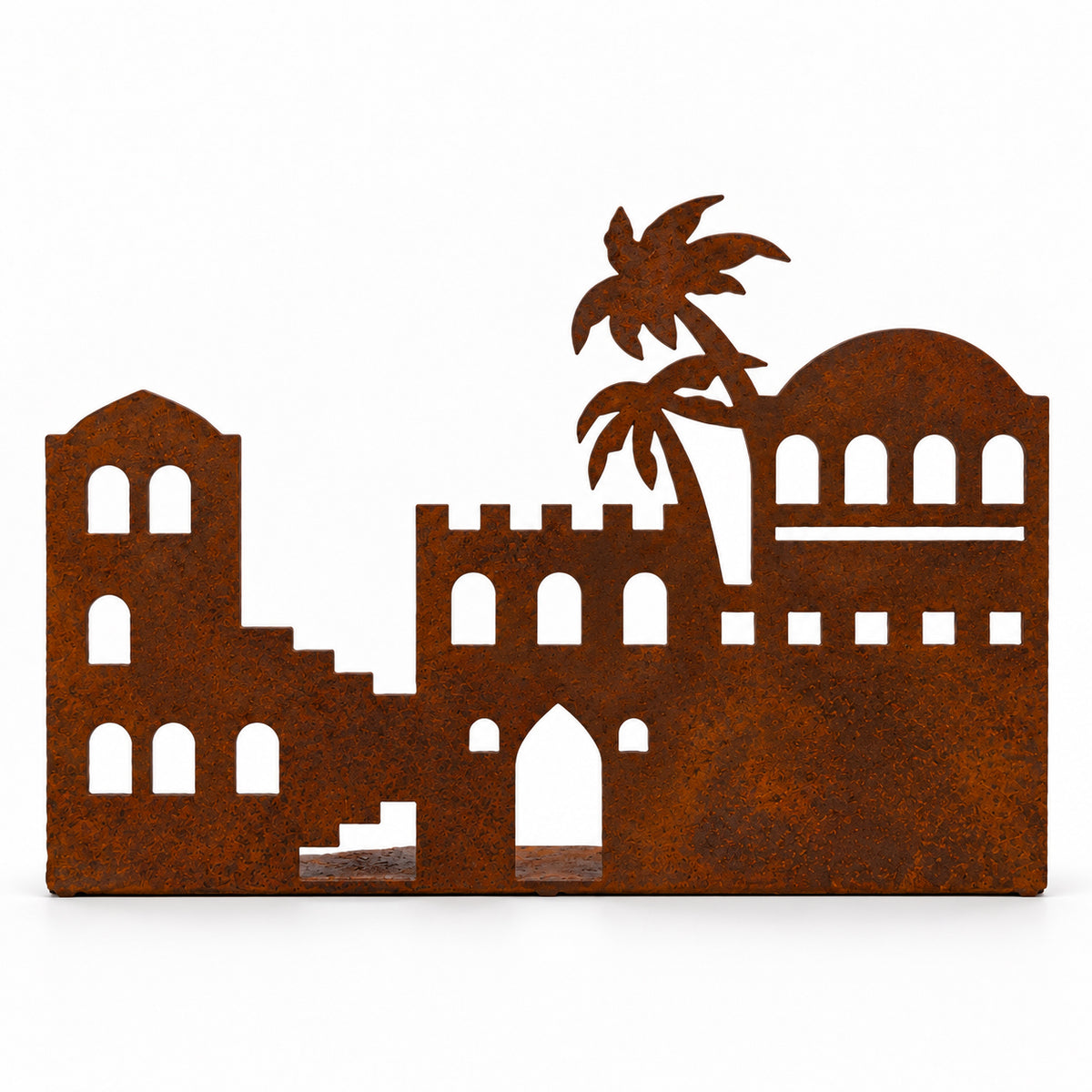 Rustic Metal Nativity Building Two - Bethlehem City Scene Collection