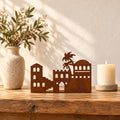 Rustic Metal Nativity Building Two - Bethlehem City Scene Collection