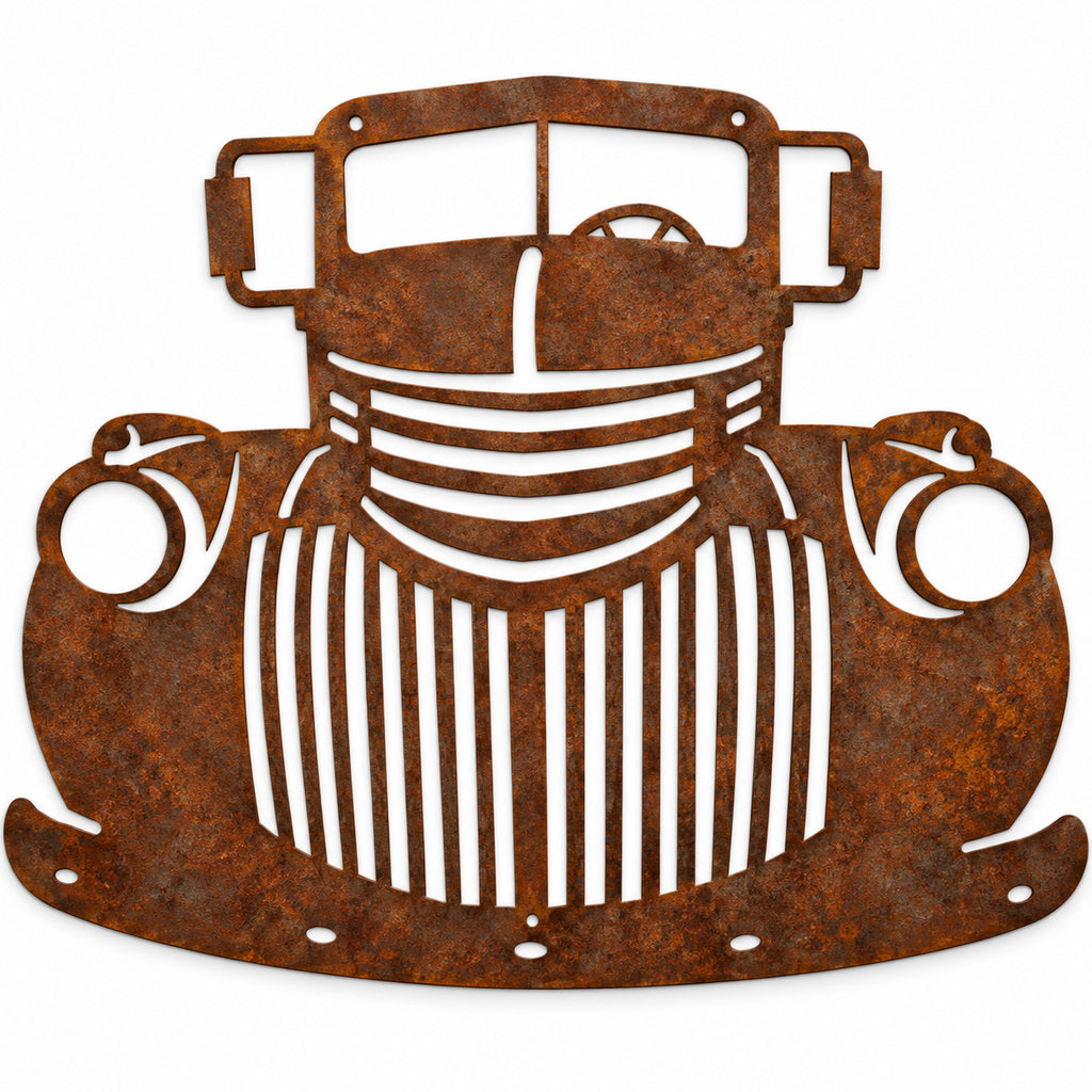 Rustic Metal Old Truck Sign