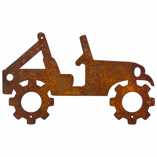 Rustic Decor Knobby Jeep Metal Wall Art | Rustic Off-Road Decor