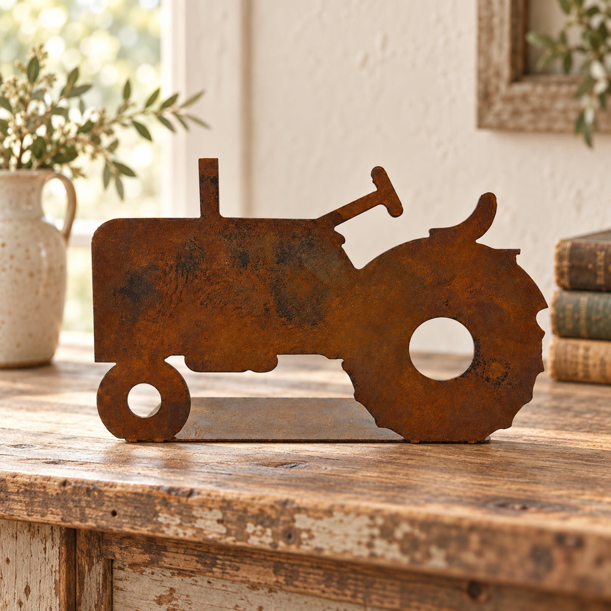 Rustic Metal Tractor Add-On for Western & Southwestern Nativities