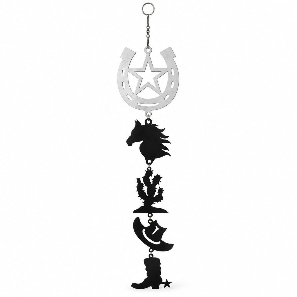 Rustic Metal Western Dangler