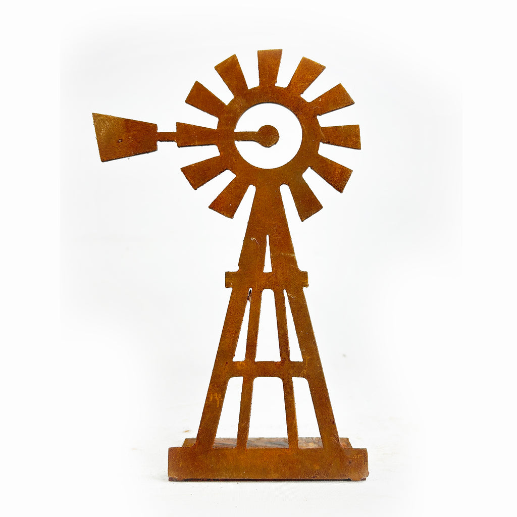 Rustic Metal Windmill – Western and Southwest Nativity Add-On Standee