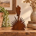 Rustic Metal Yucca Plant with Bloom Add-On for Western & Southwestern Nativities | Metal Standee