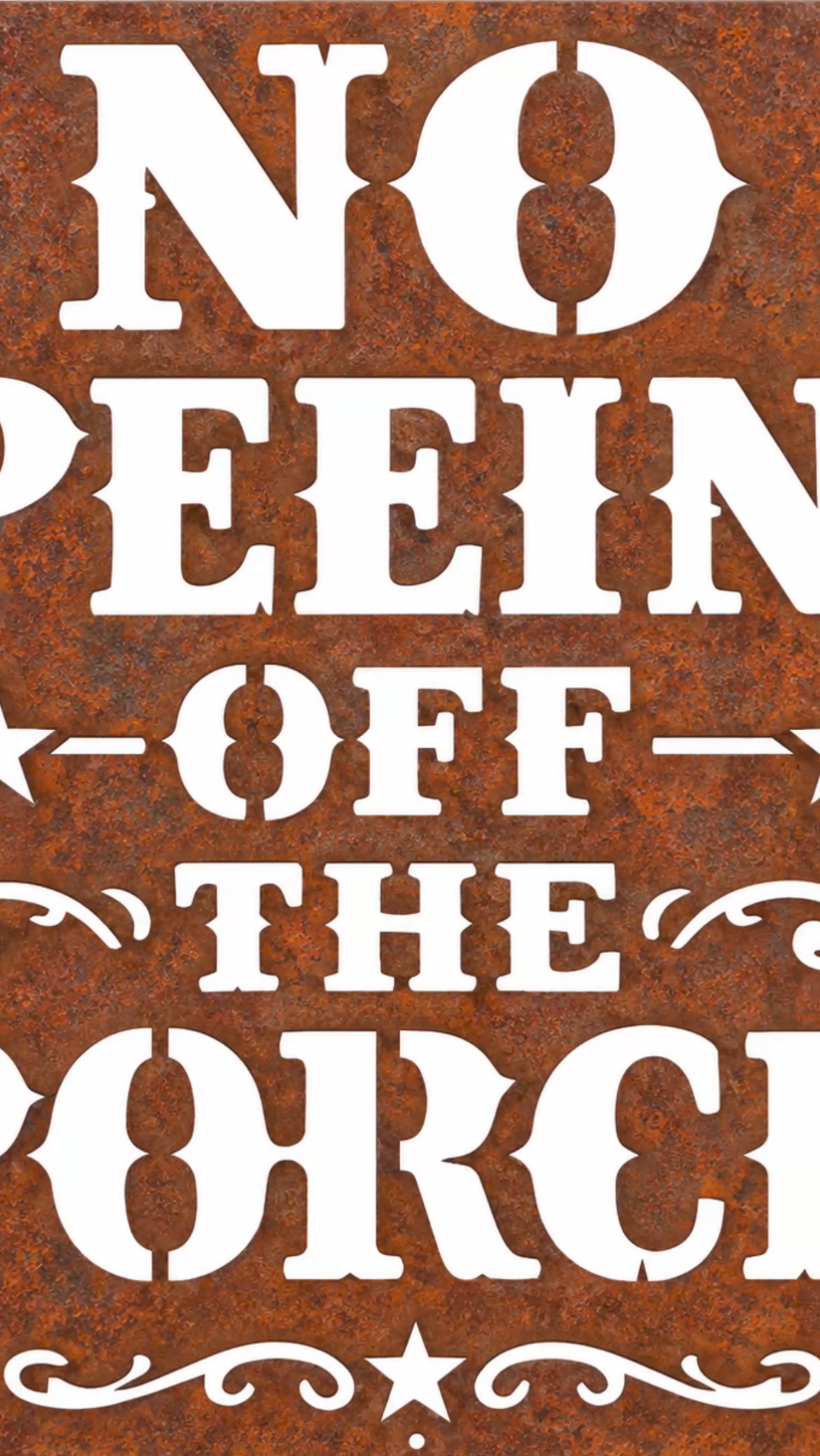 No Peein Off Porch Video